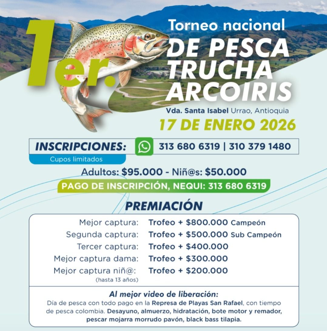 Torneo Nacional de Pesca Trucha Arcoíris