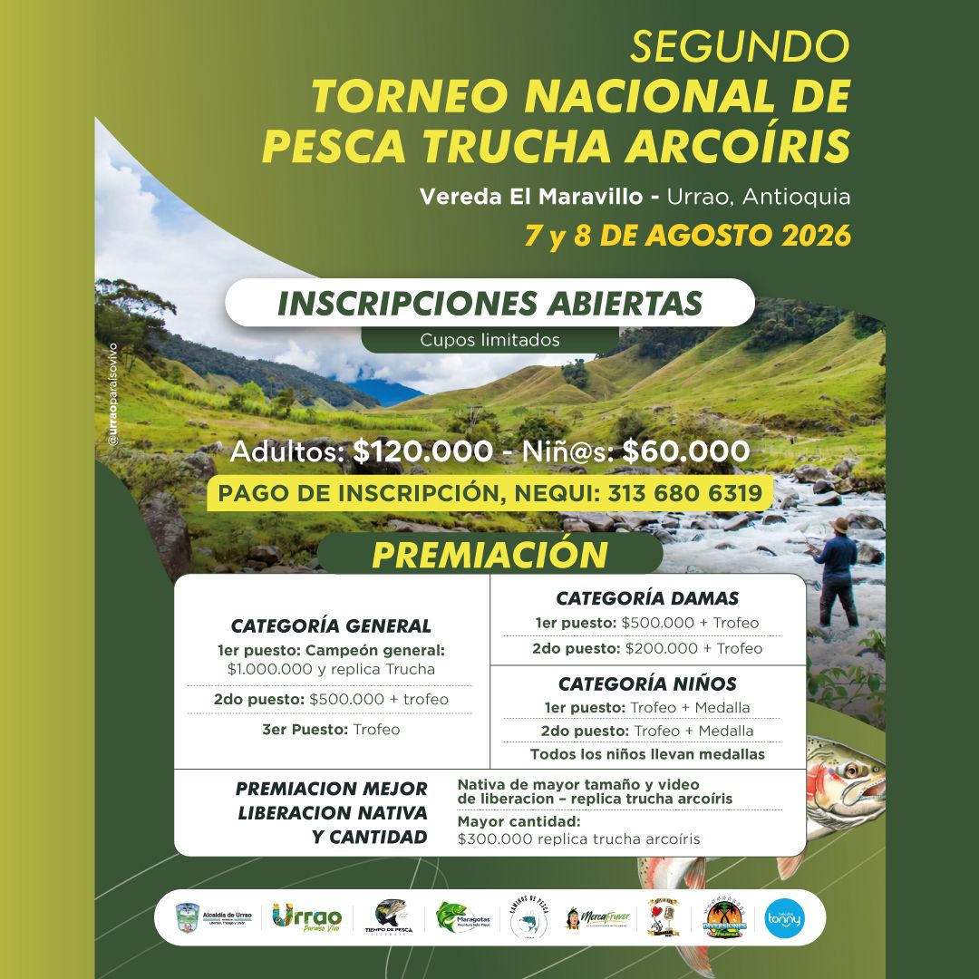 SEGUNDO TORNEO NACIONAL DE PESCA TRUCHA ARCOÍRIS